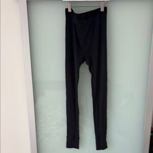 SKIMS Black Ribbed Cotton Leggings - size MEDIUM
